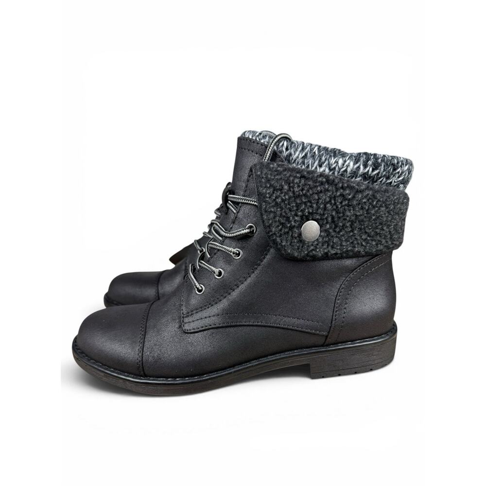 Size 9 Cliffs by White Mountain Duena Black Hiking Ankle Boots Women
